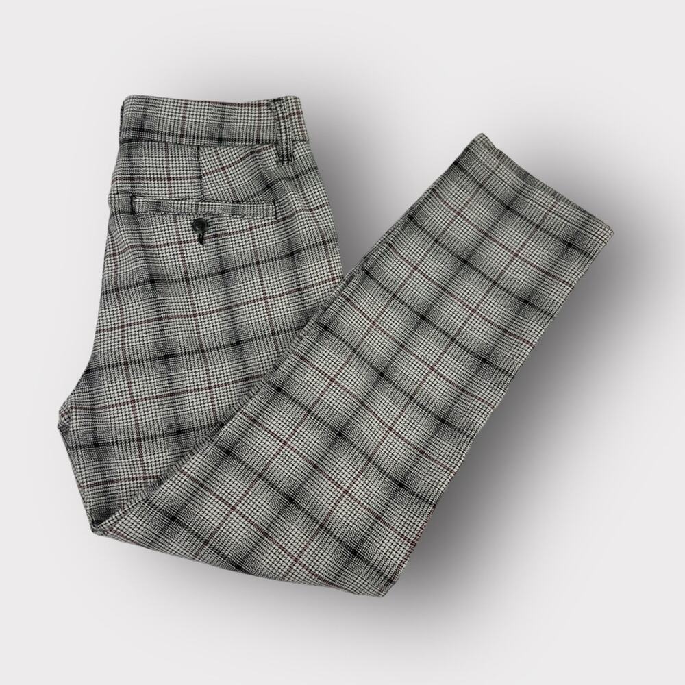 American Eagle Super Hi-Rise Plaid Skinny Trouser Size 4 Regular - Picture 2 of 10
